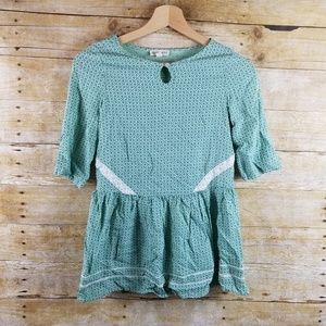 Tucker + Tate Girls Blue Green Mint Floral Dress